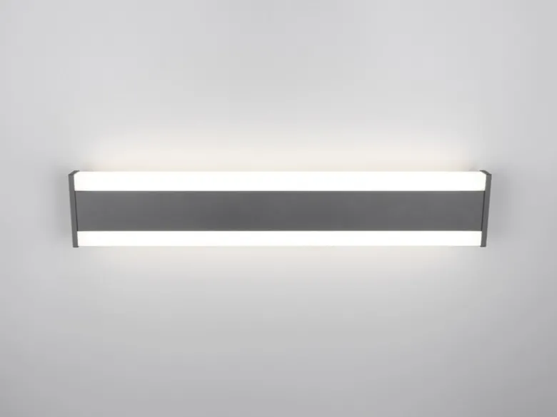 2er-Set LED Außenwandleuchten Up and Down Lichteffekt, Anthrazit 60cm lang
