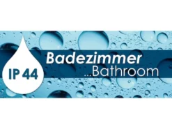 2er SET LED Badezimmer Wandleuchten Silber Chrom schwenkbar, Breite 60cm
