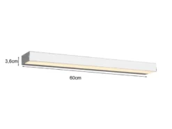 2er SET LED Badezimmer Wandleuchten Up-Down Chrom, Breite 60cm