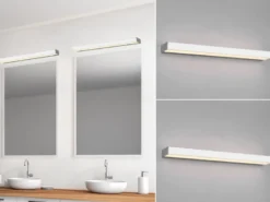 2er SET LED Badezimmer Wandleuchten Up-Down Chrom, Breite 60cm
