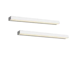 2er SET LED Badezimmer Wandleuchten Up-Down Chrom, Breite 60cm