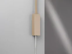2er SET LED Bettlampen Beige mit Kabel und Stecker, Gestensteuerung, Breite 4cm