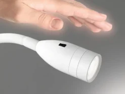 2er SET LED Bettlampen Weiß mit Kabel & Stecker, Gestensteuerung, Breite 4cm