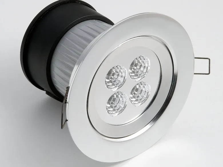 2er Set LED Deckeneinbaustrahler für Bad und Außenbereich, Ø 12,5cm, schwenkbar