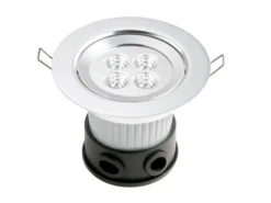 2er Set LED Deckeneinbaustrahler für Bad und Außenbereich, Ø 12,5cm, schwenkbar