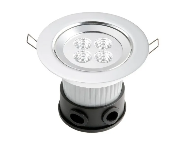 2er Set LED Deckeneinbaustrahler für Bad und Außenbereich, Ø 12,5cm, schwenkbar