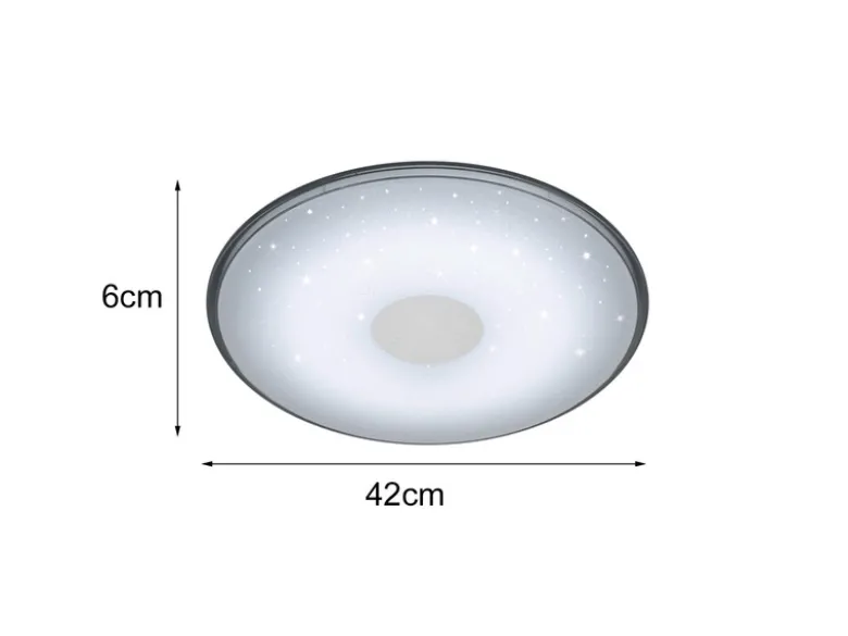 2er SET LED Deckenleuchten mit Fernbedienung, dimmbar Ø 42cm
