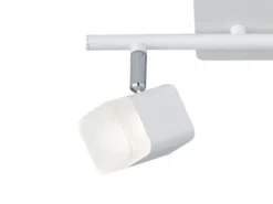2er SET LED Deckenstrahler 2-flammig Weiß matt, Breite 34cm