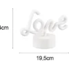 2er SET LED Dekoleuchte mit Schriftzug Love Batterie- oder USB betrieben H: 14cm