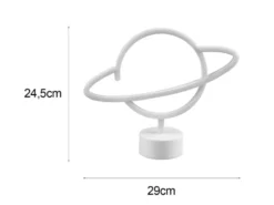 2er SET LED Deko Tischleuchte Batterie- oder USB betrieben, Höhe 25cm