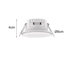 3er SET LED Einbaustrahler ARGUS Weiß mit Fernbedienung dimmbar & RGBW, Ø 8cm
