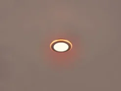 3er SET LED Einbaustrahler ARGUS Chrom mit Fernbedienung dimmbar & RGBW, Ø 8cm