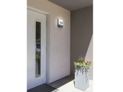 2er Set LED Hausnummernleuchten mit Dämmerungssensor, Anthrazit