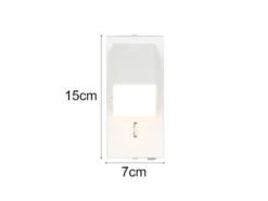 2er SET LED Innen Wandleuchten schwenkbar mit Schalter, Weiß, Höhe 15cm