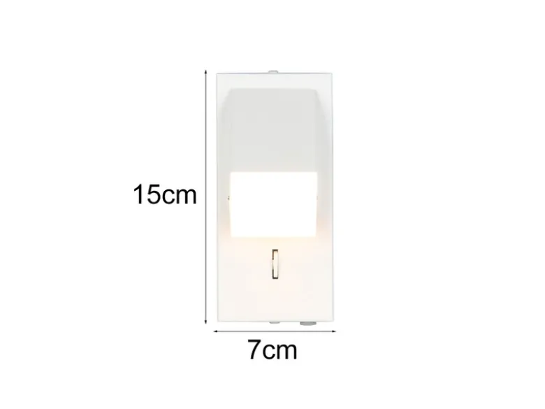 2er SET LED Innen Wandleuchten schwenkbar mit Schalter, Weiß, Höhe 15cm