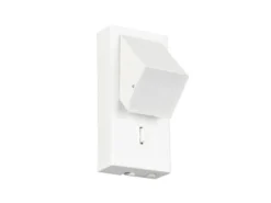2er SET LED Innen Wandleuchten schwenkbar mit Schalter, Weiß, Höhe 15cm