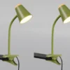 2er SET LED Klemmleuchten Grün flexibel biegsam, Höhe 33cm