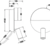 2er SET LED Leselampen Weiß mit Schalter & Stecker, Ø 16cm