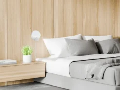 2er SET LED Leselampen Weiß mit Schalter & Stecker, Ø 16cm