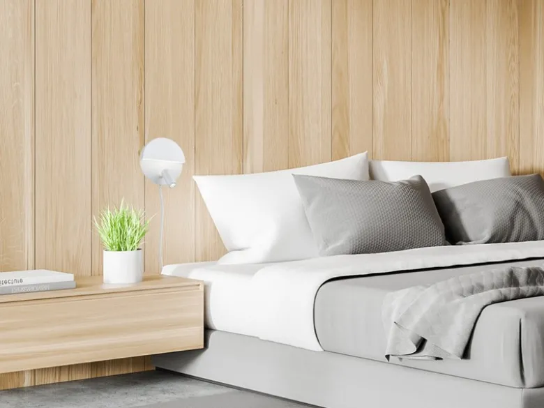 2er SET LED Leselampen Weiß mit Schalter & Stecker, Ø 16cm