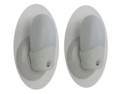2er Set LED-Nachtlichter OVAL mit Dämmerungssensor für Ihre Sicherheit