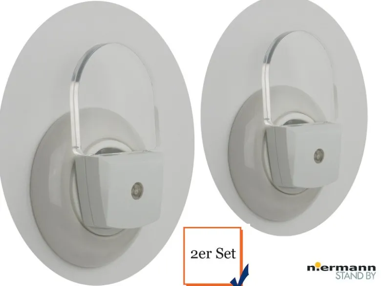 2er Set LED-Nachtlichter SLIM mit Dämmerungssensor, LED 0,5W
