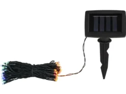 2er Set LED Outdoor Solar Lichterkette RGB Weihnachtsbeleuchtung, 12 Meter
