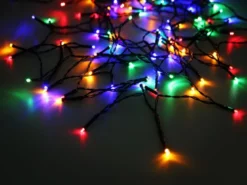 2er Set LED Outdoor Solar Lichterkette RGB Weihnachtsbeleuchtung, 12 Meter