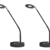 2er SET LED Schreibtischlampen Schwarz mit Dimmer, Höhe 60cm