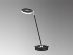 2er Set LED Schreibtischlampen Schwarz dimmbar, Höhe 46cm