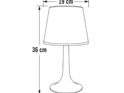 2er Set LED Solar Outdoor Tischleuchten Weiß, Höhe 36cm