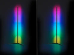 2er Set LED Stehleuchten mit Fernbedienung, RGB & Sound Control - H 141cm