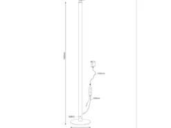 2er Set LED Stehleuchten mit Fernbedienung, RGB & Sound Control - H 115cm