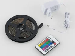 2er Set LED Streifen mit Fernbedienung, RGB Farbwechsel & Dimmer - 5 Meter