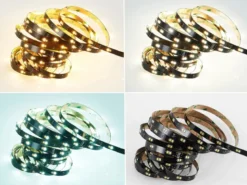 2er Set LED Streifen mit Fernbedienung & Dimmer, Lichtfarbe einstellbar - 5 M