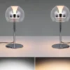 2er Set LED Tischleuchten dimmbar & Lichtfarbe einstellbar, Höhe 35cm