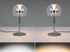 2er Set LED Tischleuchten dimmbar & Lichtfarbe einstellbar, Höhe 35cm