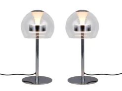 2er Set LED Tischleuchten dimmbar & Lichtfarbe einstellbar, Höhe 35cm
