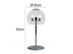 2er Set LED Tischleuchten dimmbar & Lichtfarbe einstellbar, Höhe 35cm