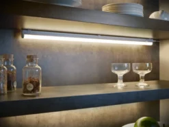 2er SET LED Unterbauleuchten mit Schalter & 230V Direktanschluss, Länge 84cm