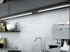 2er SET LED Unterbauleuchten mit Schalter & 230V Direktanschluss, Länge 84cm