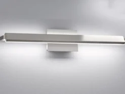 2er SET LED Wandlampen Silber schwenkbar & dimmbar, Breite 60cm