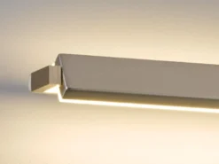 2er SET LED Wandlampen Silber schwenkbar & dimmbar, Breite 60cm