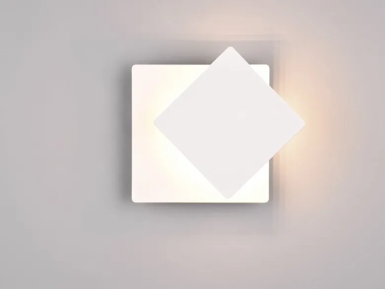 2er SET LED Wandlampen Weiß verstellbar für indirekte Beleuchtung, Höhe 18cm
