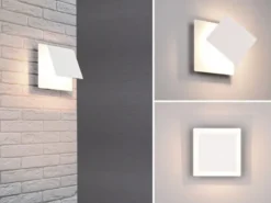2er SET LED Wandlampen Weiß verstellbar für indirekte Beleuchtung, Höhe 18cm