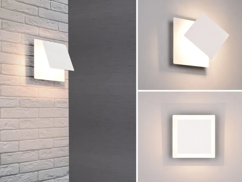 2er SET LED Wandlampen Weiß verstellbar für indirekte Beleuchtung, Höhe 18cm