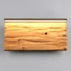 2er Set LED Wandleuchten aus Naturholz flach & dimmbar, Breite 30cm