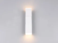 2er Set LED Wandleuchten für innen schwenkbar Weiß, Höhe 17cm