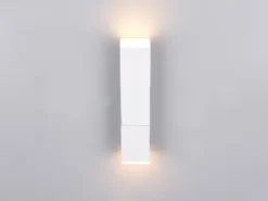 2er Set LED Wandleuchten für innen schwenkbar Weiß, Höhe 17cm