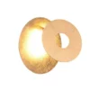 2-er Set LED Wandleuchten mit indirekter Beleuchtung Gold, Ø 18cm